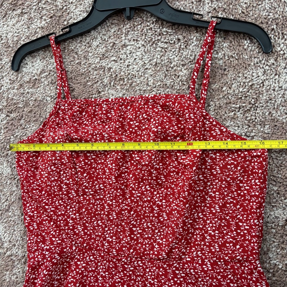Floral Red Mini Dress - Picture 4 of 6